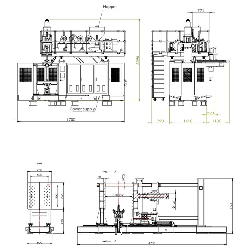 30l zərbə qəlibləmə maşını yığın